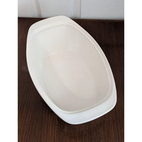 Vintage 60s Villeroy & Boch Viking Fish Casserole Dish MCM Luxembourg 12" NO LID